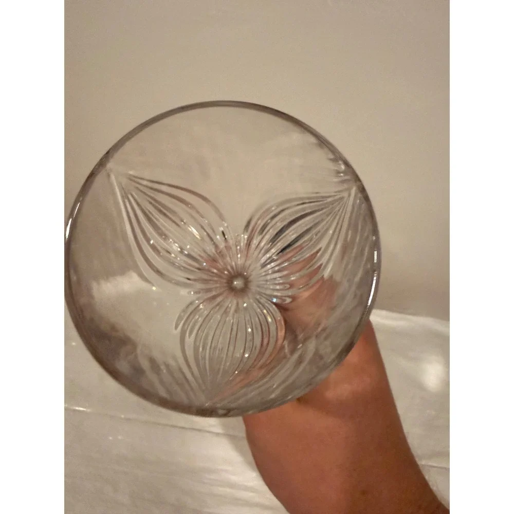 Waterford Elegance Accent Wine Glass Clear Excellent Crystal Pulled Stem 9.5in